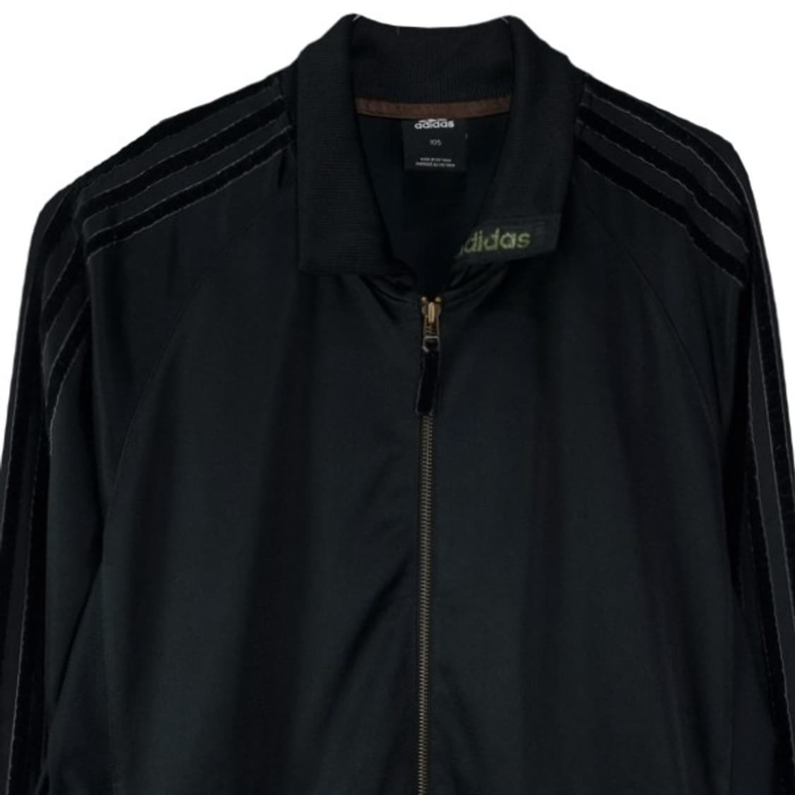 [아디다스] 빅로고 프린팅 올블랙 사틴 져지 트랙탑 자켓 M19589 상품이미지4