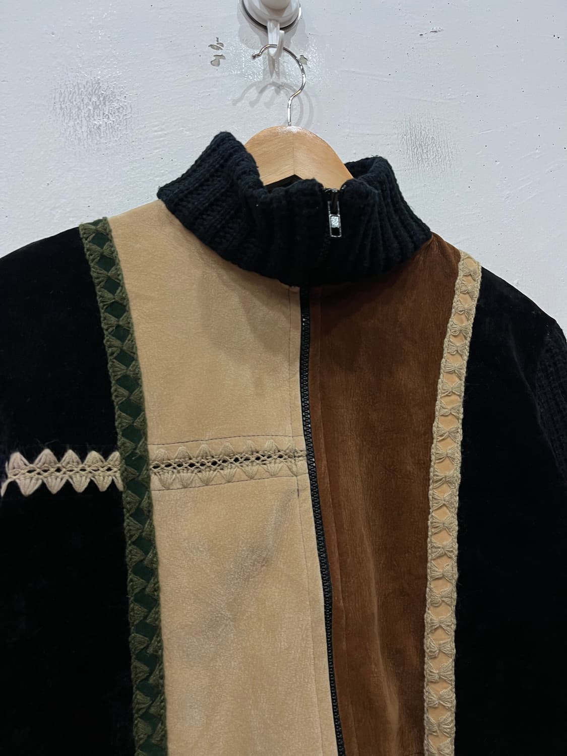 THIRTY PARIS 스웨이드 니트집업 우먼즈 상품이미지3