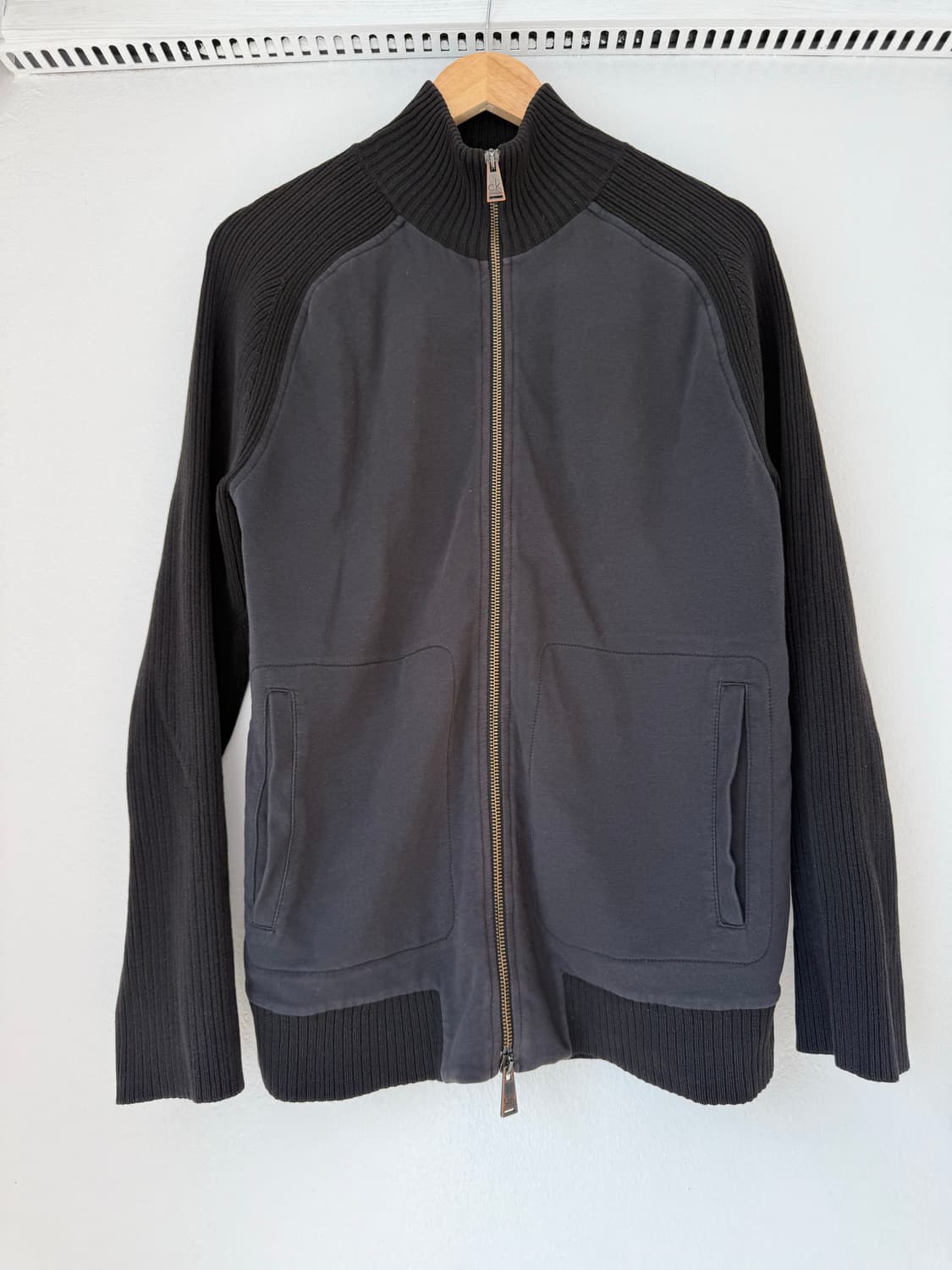 00s CK minimal knit-sweat zip-up 상품이미지4