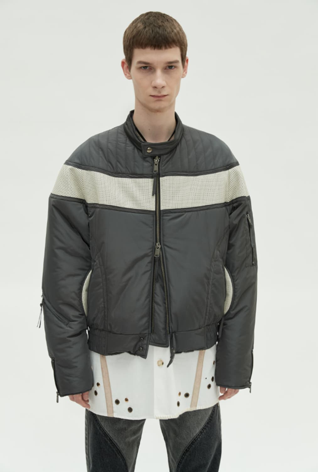 앤더슨벨 브라이언 바이커 패디드 점퍼 M사이즈 상품이미지2