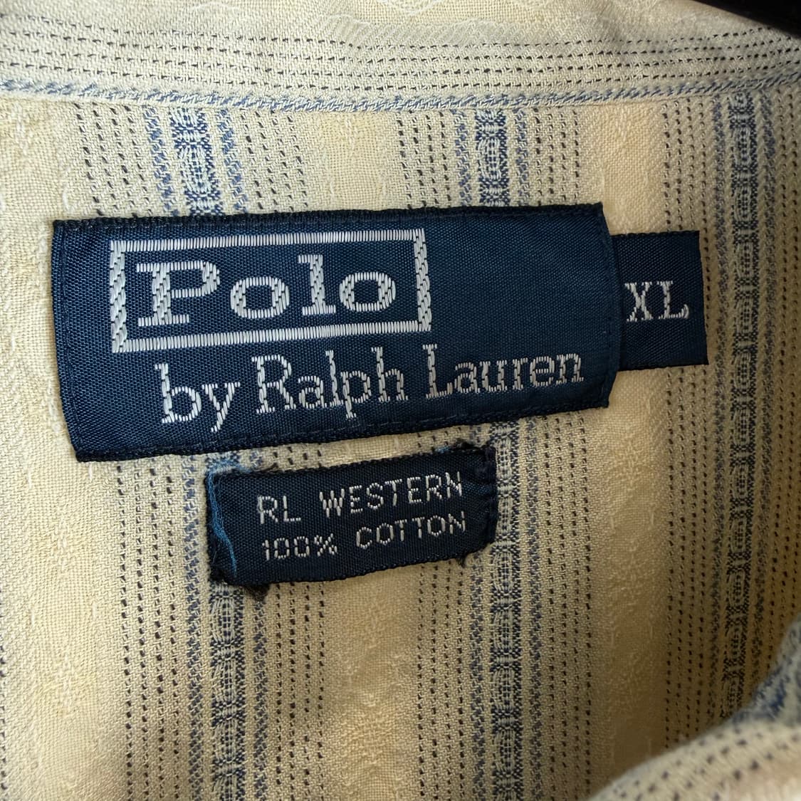 XL) 폴로랄프로렌 90s 스트라이프 웨스턴 셔츠 상품이미지3