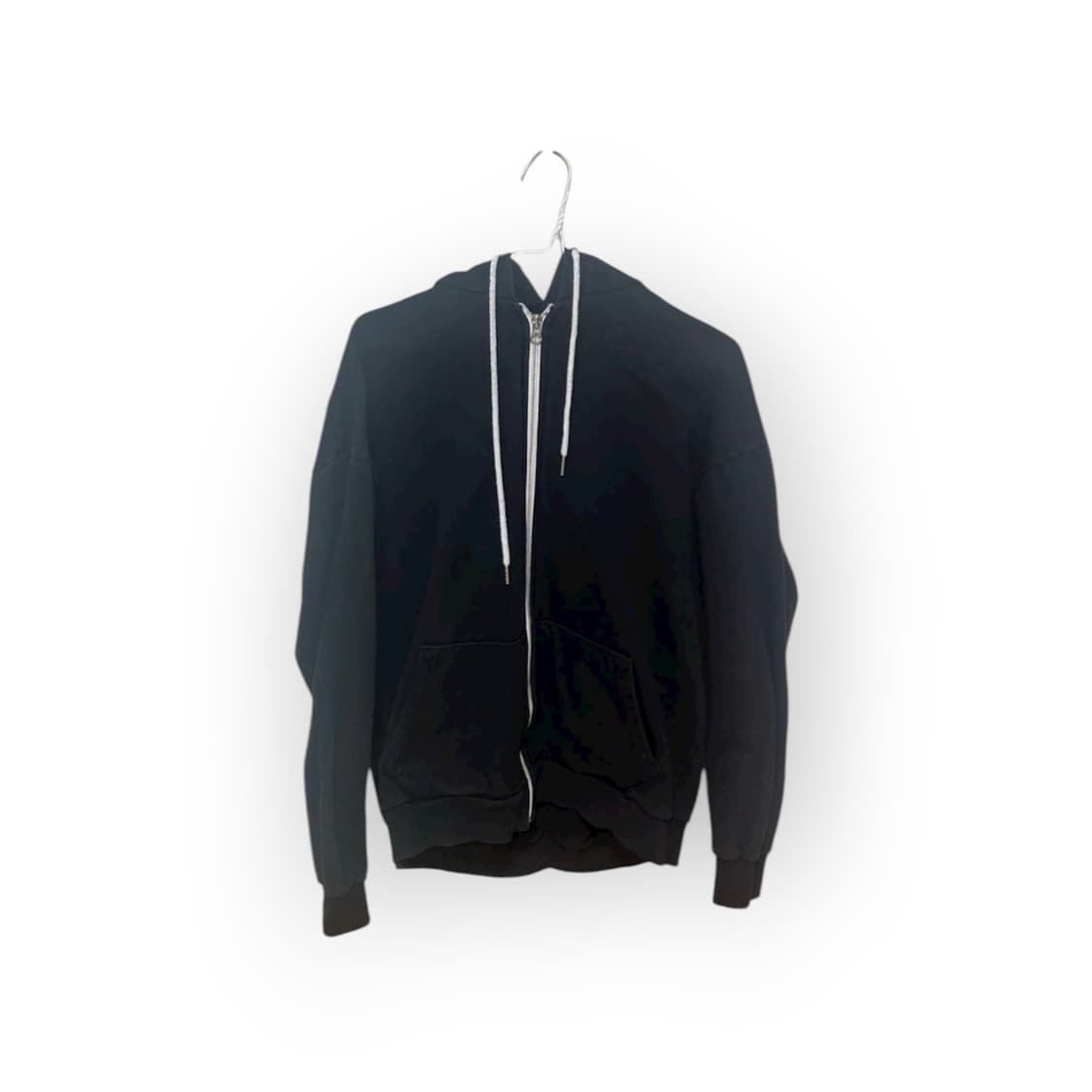 무지 블랙 후드집업 빅사 상품이미지1