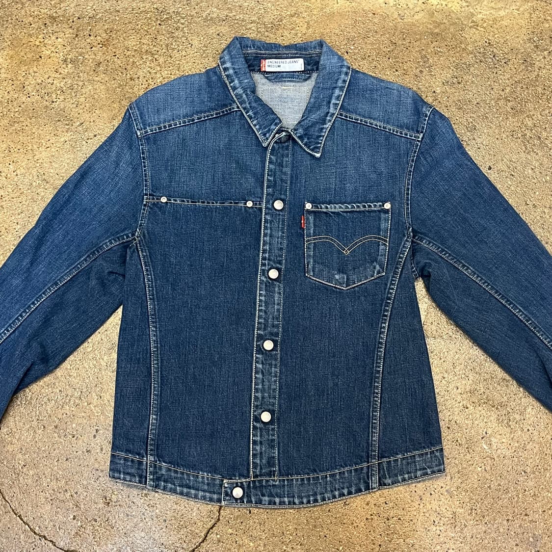 레어 90s USA 리바이스 엔지니어드 청자켓 데님자켓 상품이미지2
