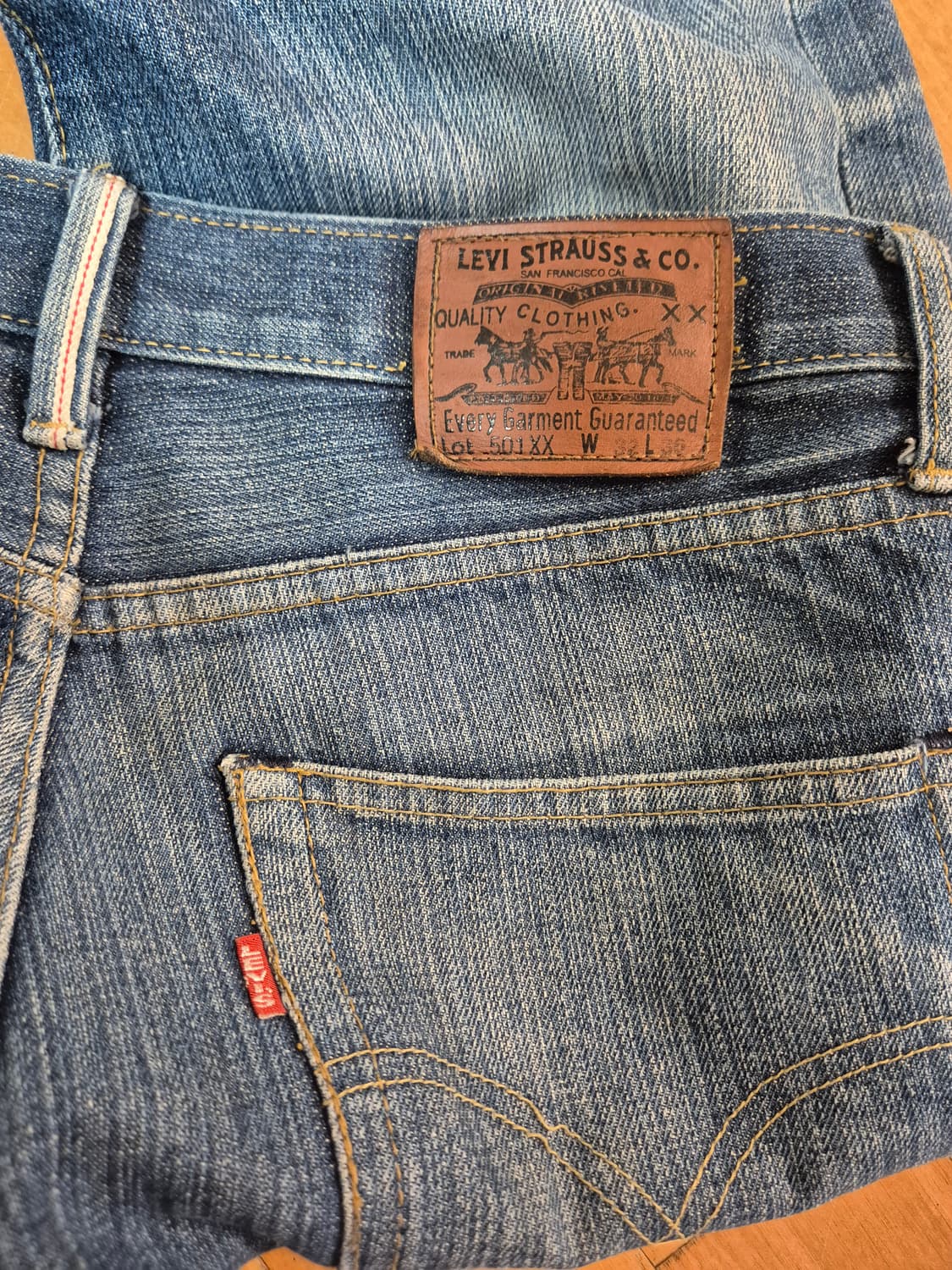 90s levis 501 빅E 데님팬츠 스트레이트핏 상품이미지2