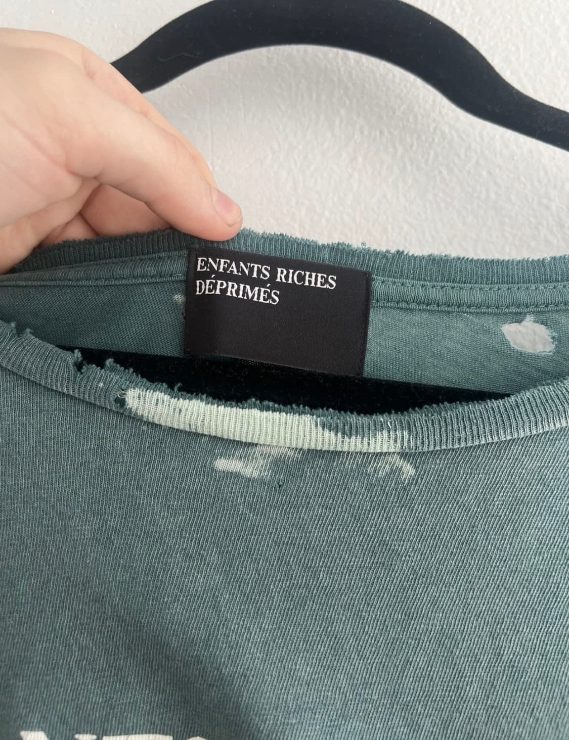 앙팡리쉬데프리메 ERD 로고 티셔츠 반팔 그린 상품이미지5