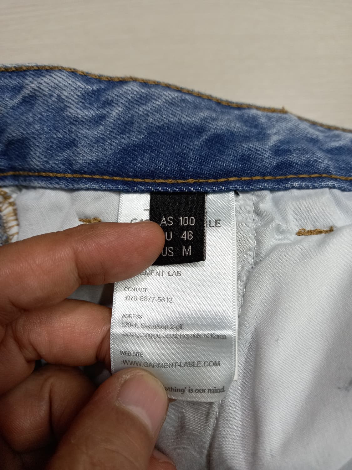 32 GARMENT LABLE 투턱 와이드진 32-241 상품이미지9