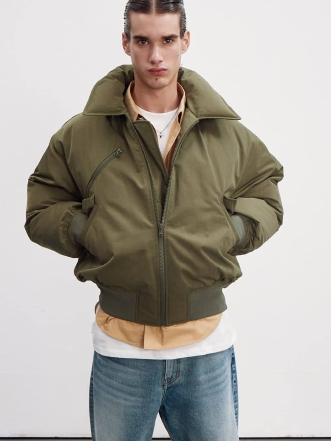 (L) 렉토 포코노 패딩 카키 상품이미지1