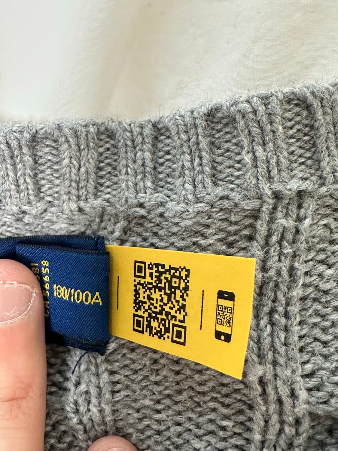 L) 폴로 꽈배기 케이블 니트 팝니다 상품이미지5