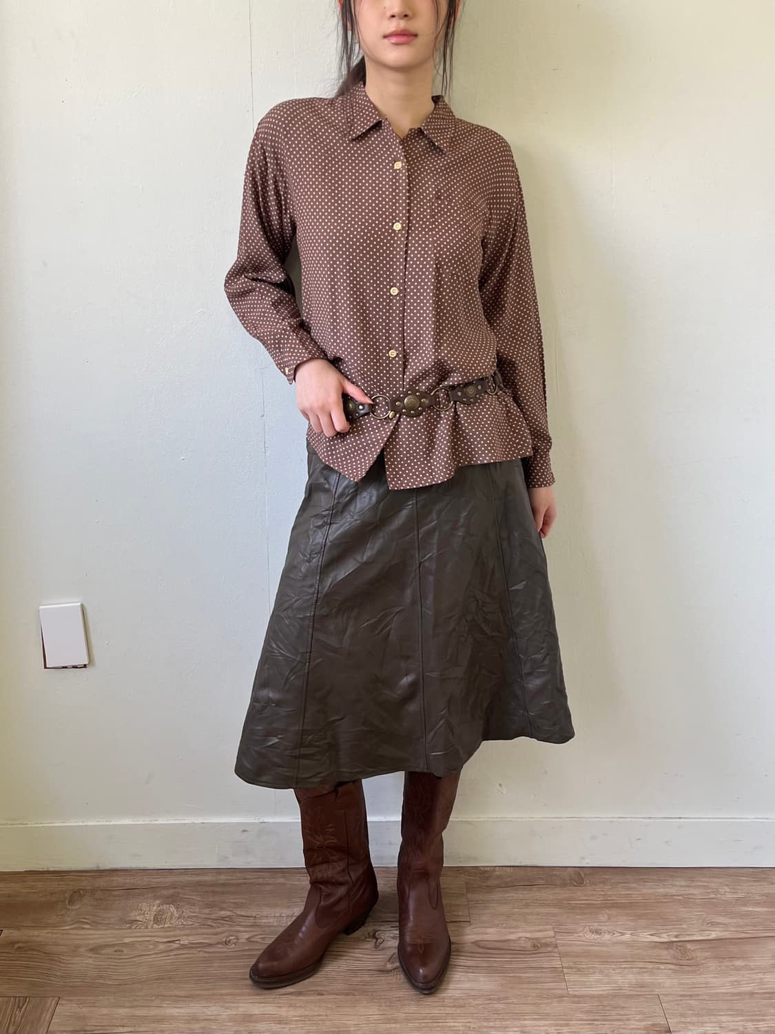 onpeut 도트 블라우스 상품이미지6