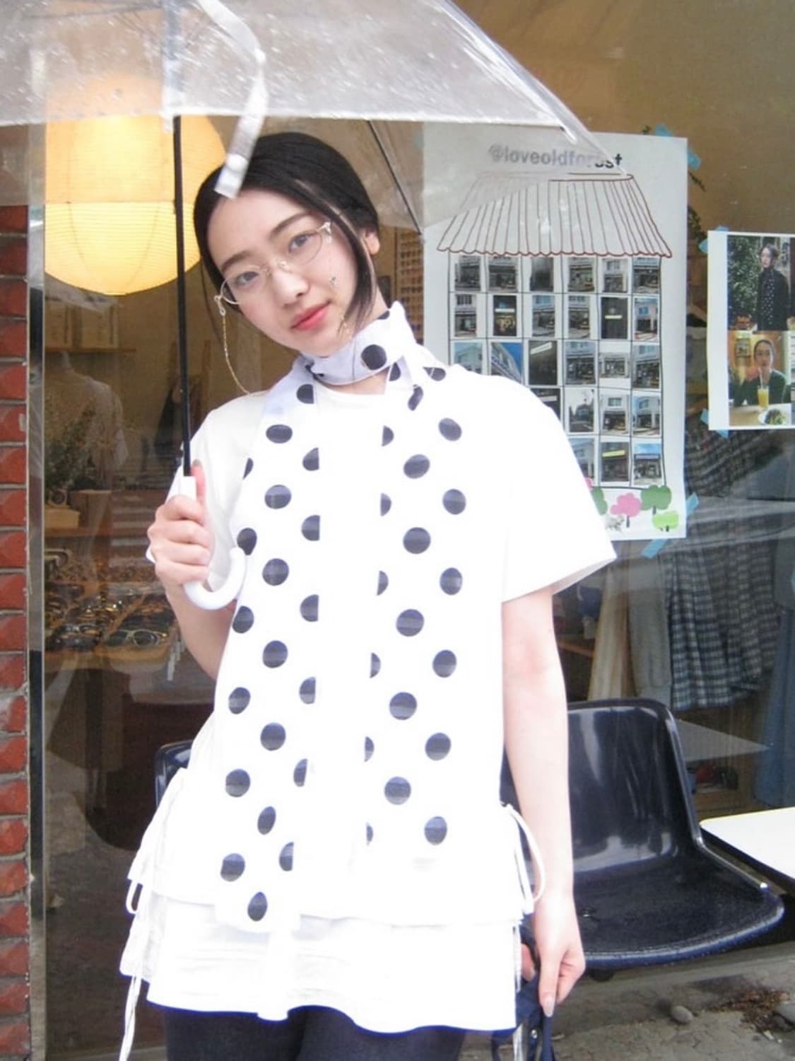 러브올드포레스트 도트머플러 상품이미지1