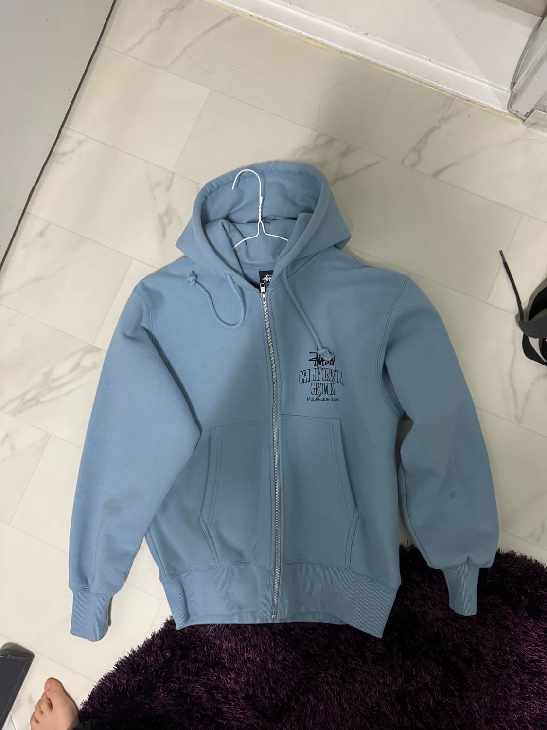 스투시 캘리포니아 그로운 후드집업 S 상품이미지1