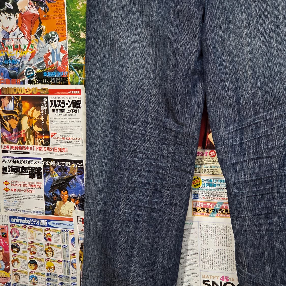 아르마니 진스 오버핏 백로고 데님 팬츠 상품이미지6