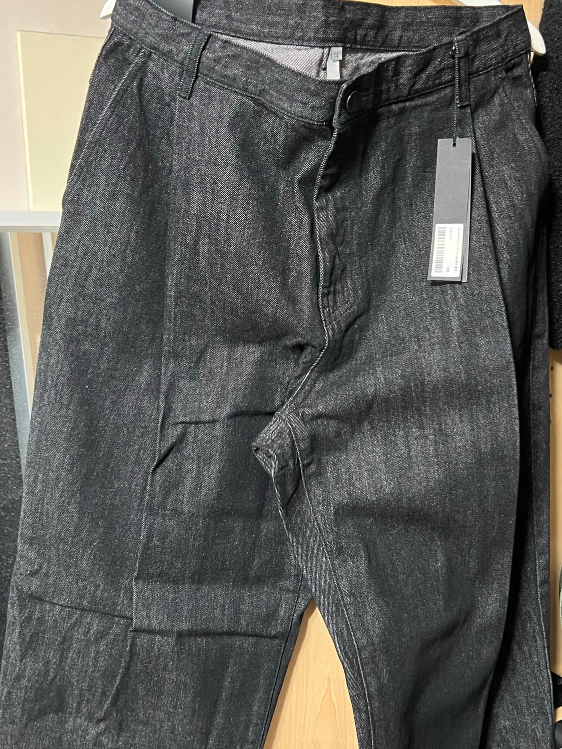 (새상품) 노이어 오버핏 데님 셋업 블랙 (세트) 상품이미지4