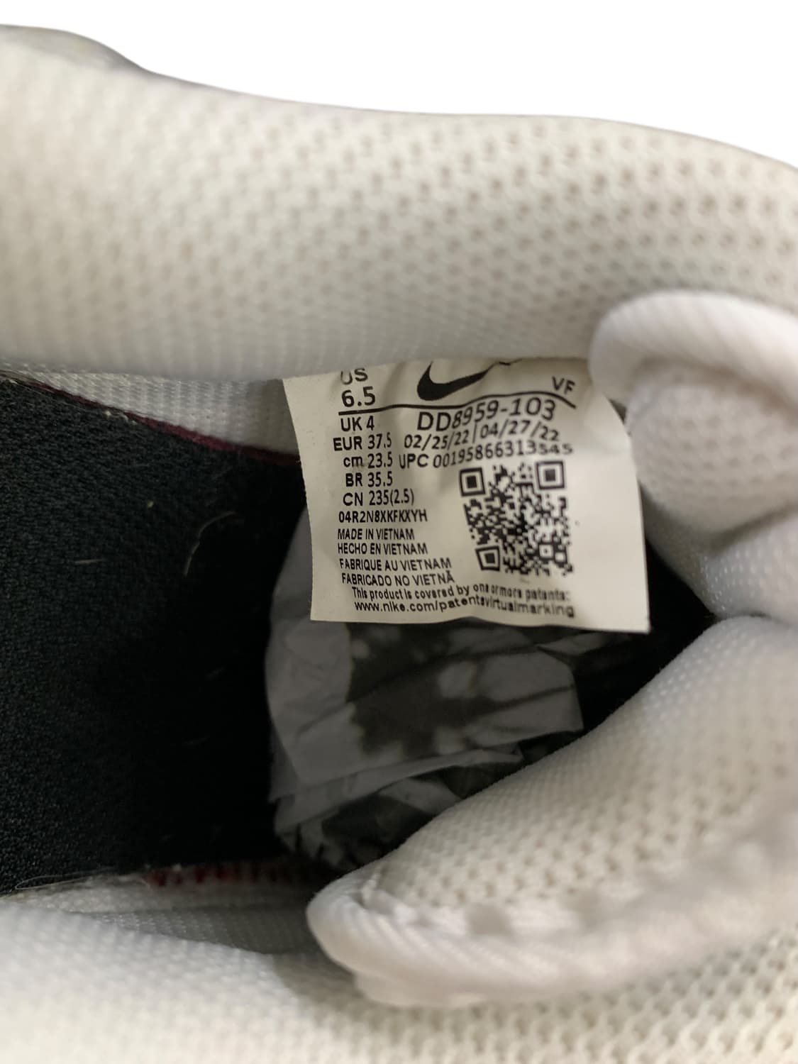 나이키 에어포스 1 화이트블랙 235 상품이미지8