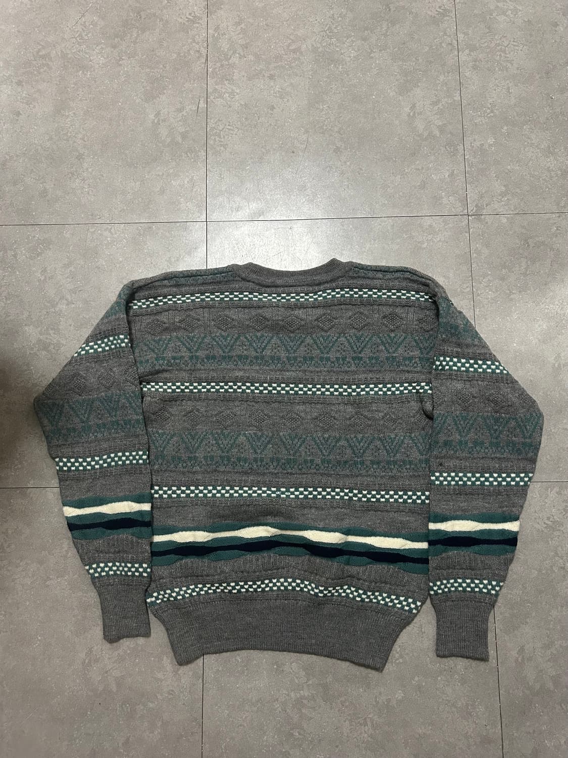 라코스테 노르딕 도톰 울 빈티지 니트 100size   상품이미지9