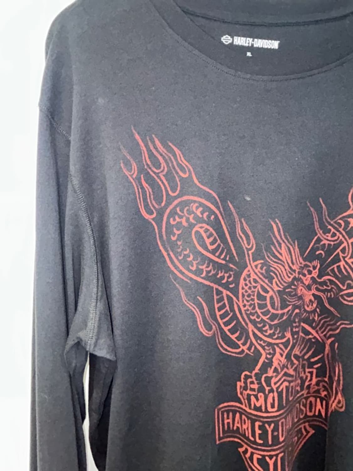 Harley Davidson 드래곤 그래픽 롱슬리브 상품이미지3