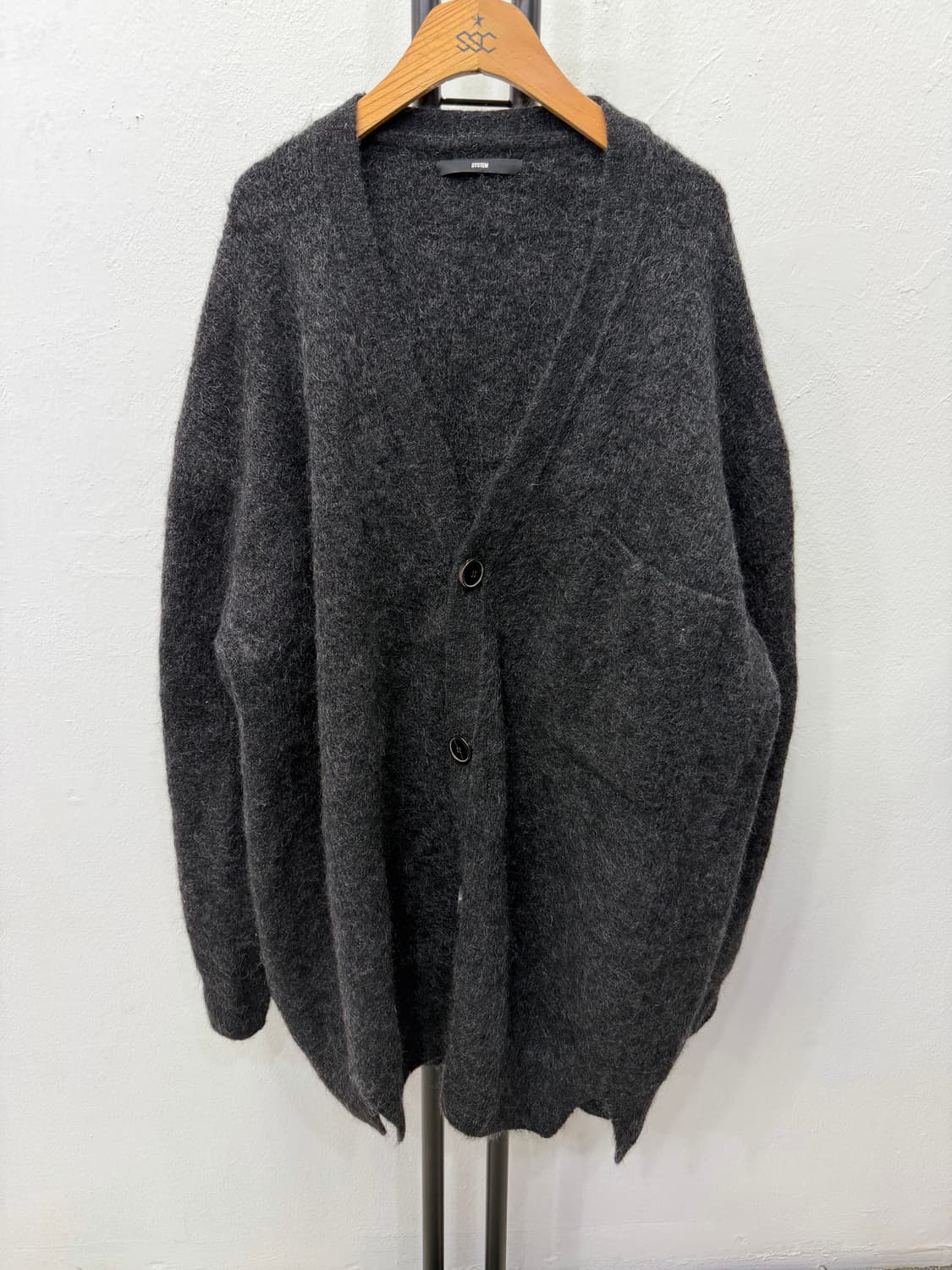 정품) 시스템옴므 한섬 오버사이즈 모헤어 가디건 100 상품이미지1