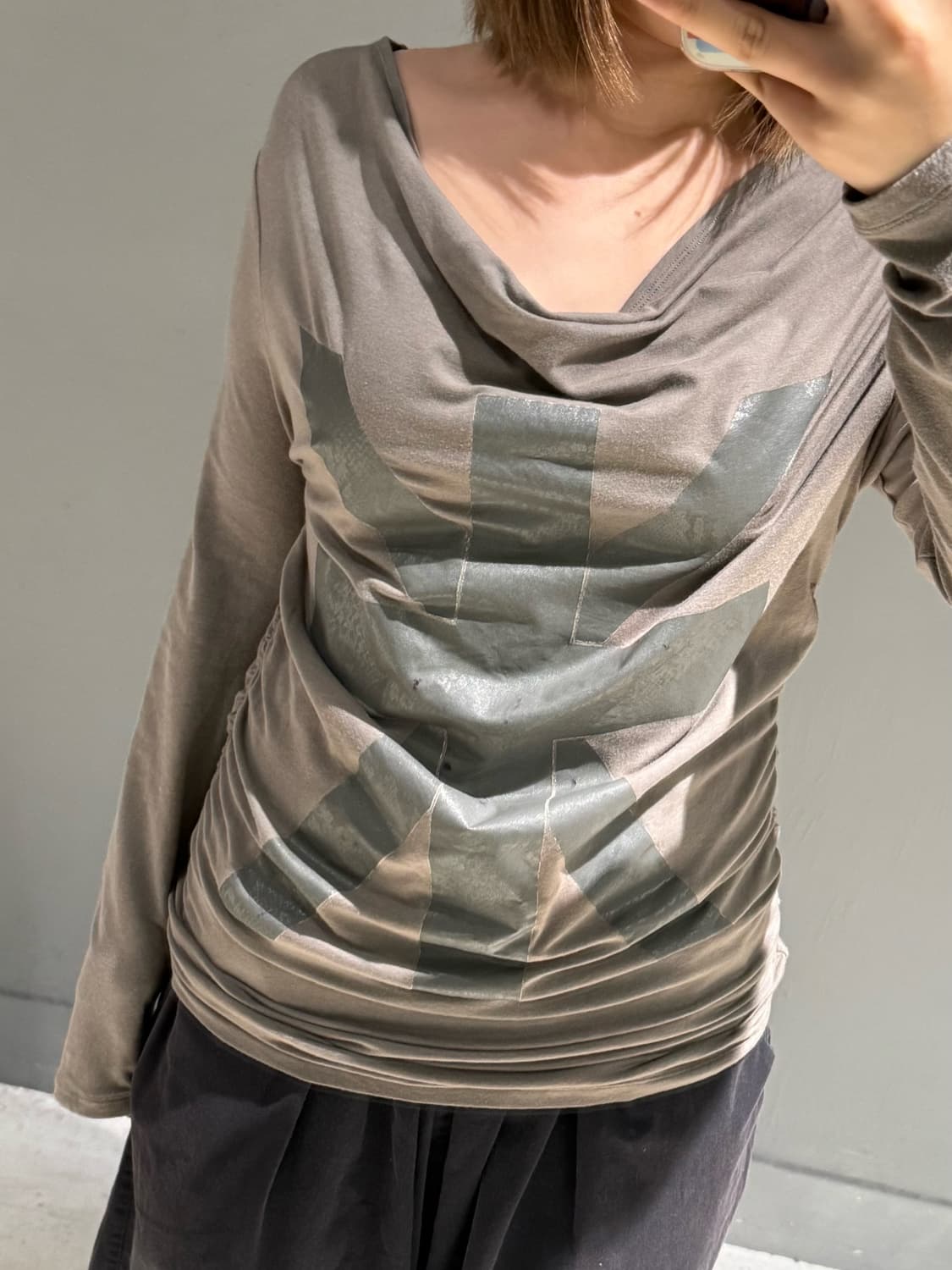 python uk flag shirring long sleeve 상품이미지5