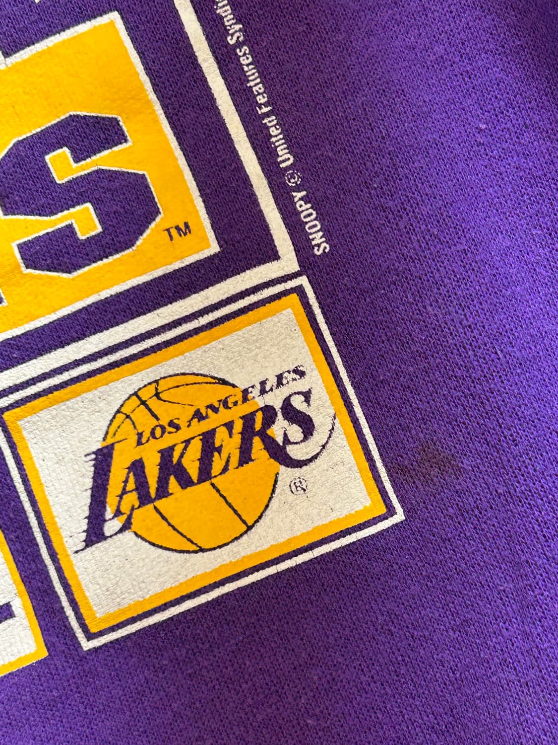 LA LAKERS SNOOPY 80s USA 빈티지 스웻셔츠 상품이미지7