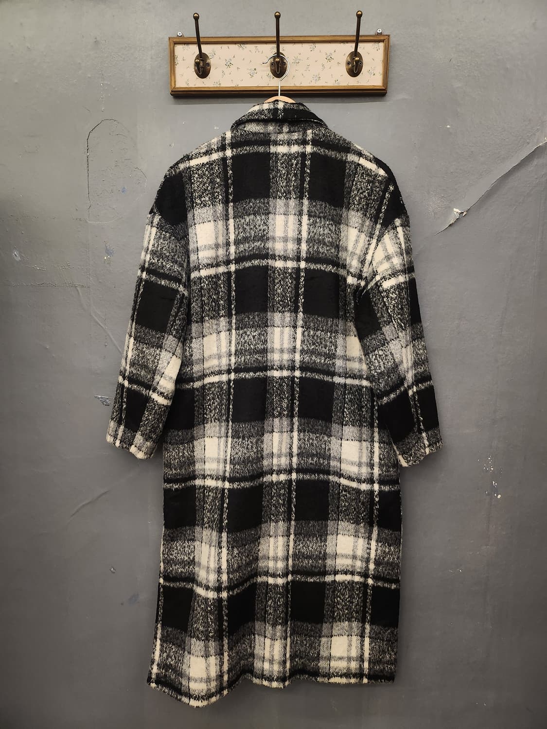 일본빈티지체크코트 상품이미지5