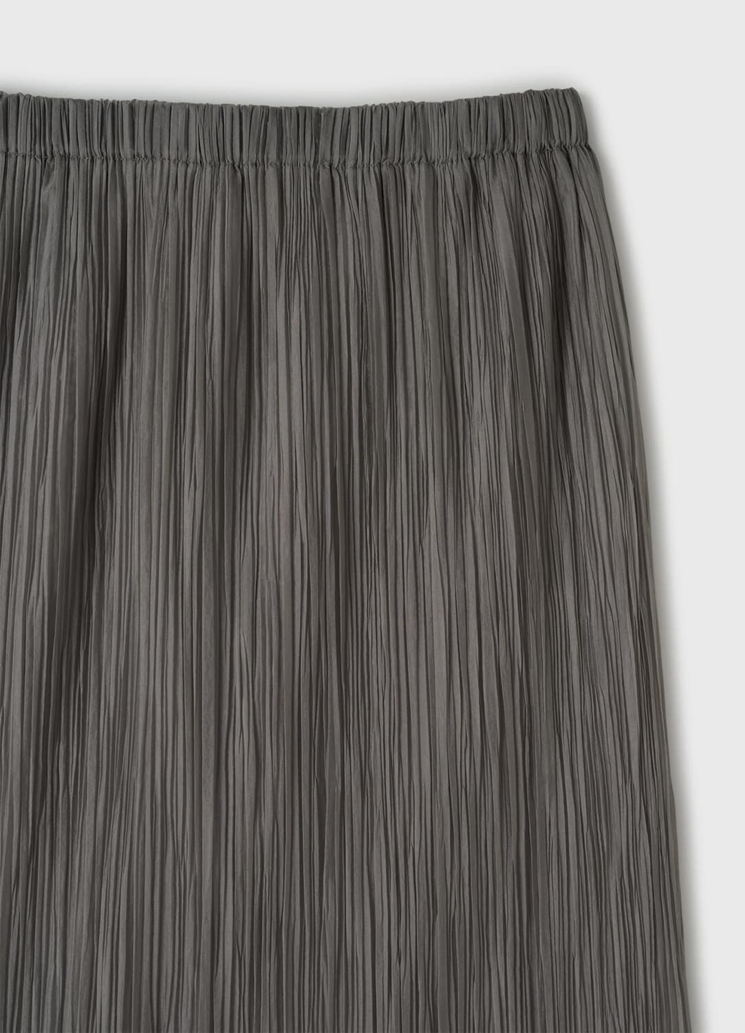 LFM Accord Crease Midi Skirt / Gray 상품이미지2
