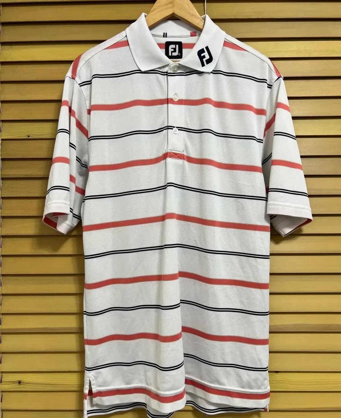 풋조이 남성 스트라이프 카라반팔티셔츠 S 상품이미지2