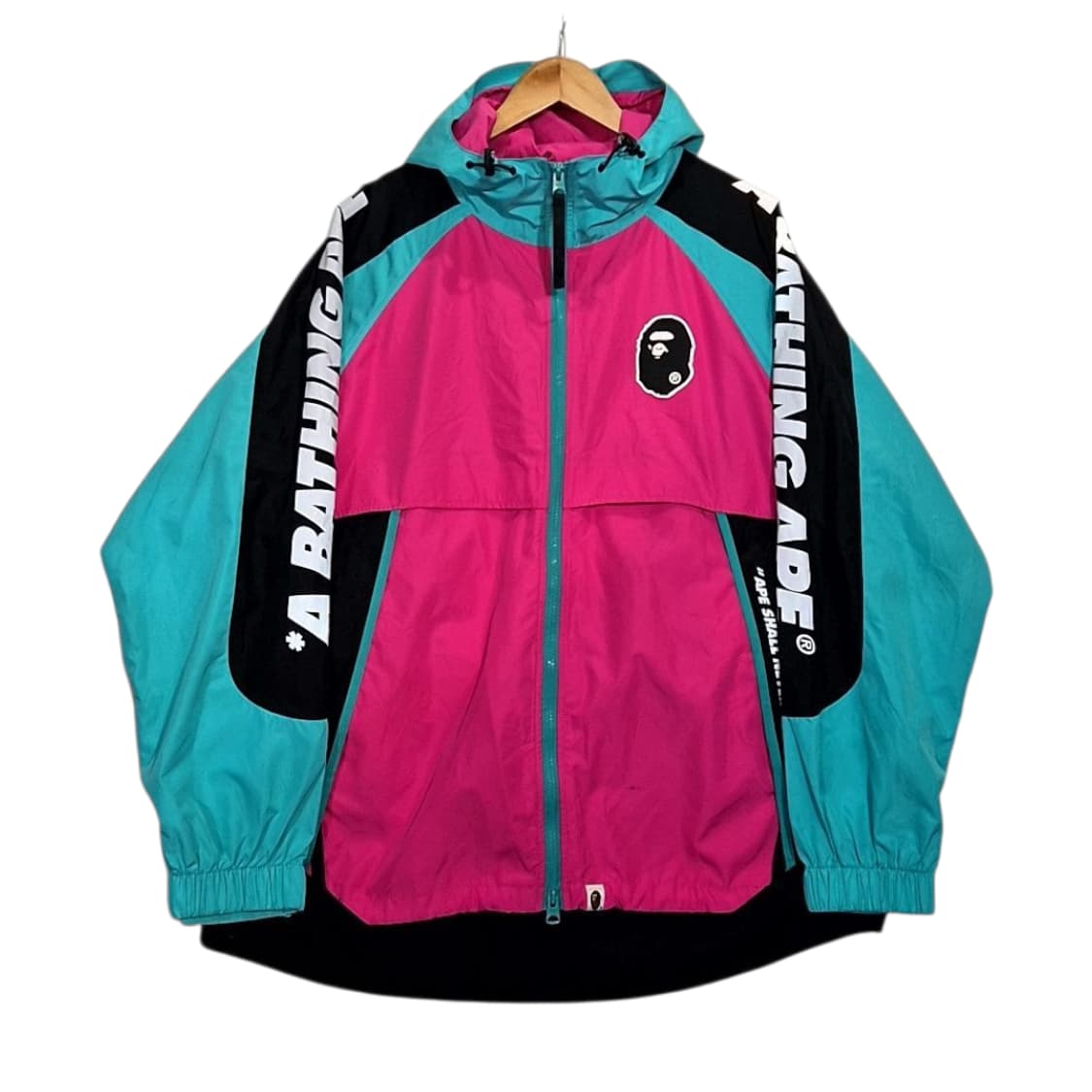 Bape 베이프 컬러블록 포켓터블 나일론 자켓 상품이미지1