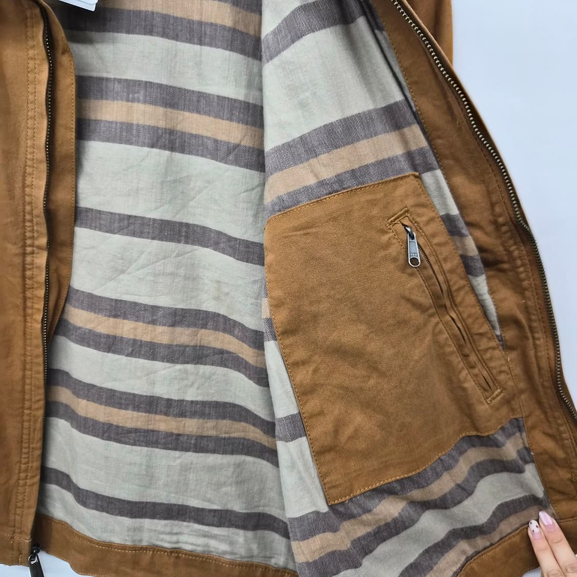 칼하트 브라운 디트로이트 자켓 남성 XL 상품이미지5