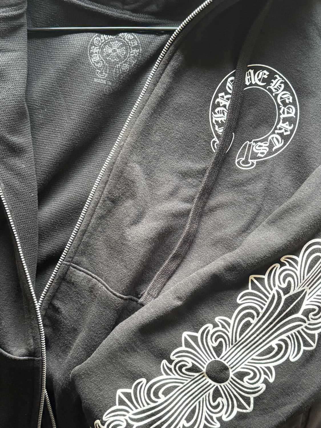 크롬하츠 홀스슈 플로랄 헤비웨이트 후드 집업 L 라지 상품이미지1