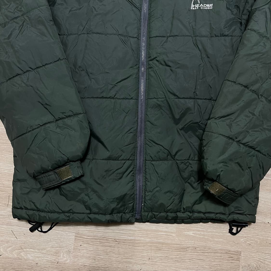 헤드 웨이 로고 스탠드넥 패딩 점퍼 [카키] L/100 상품이미지3