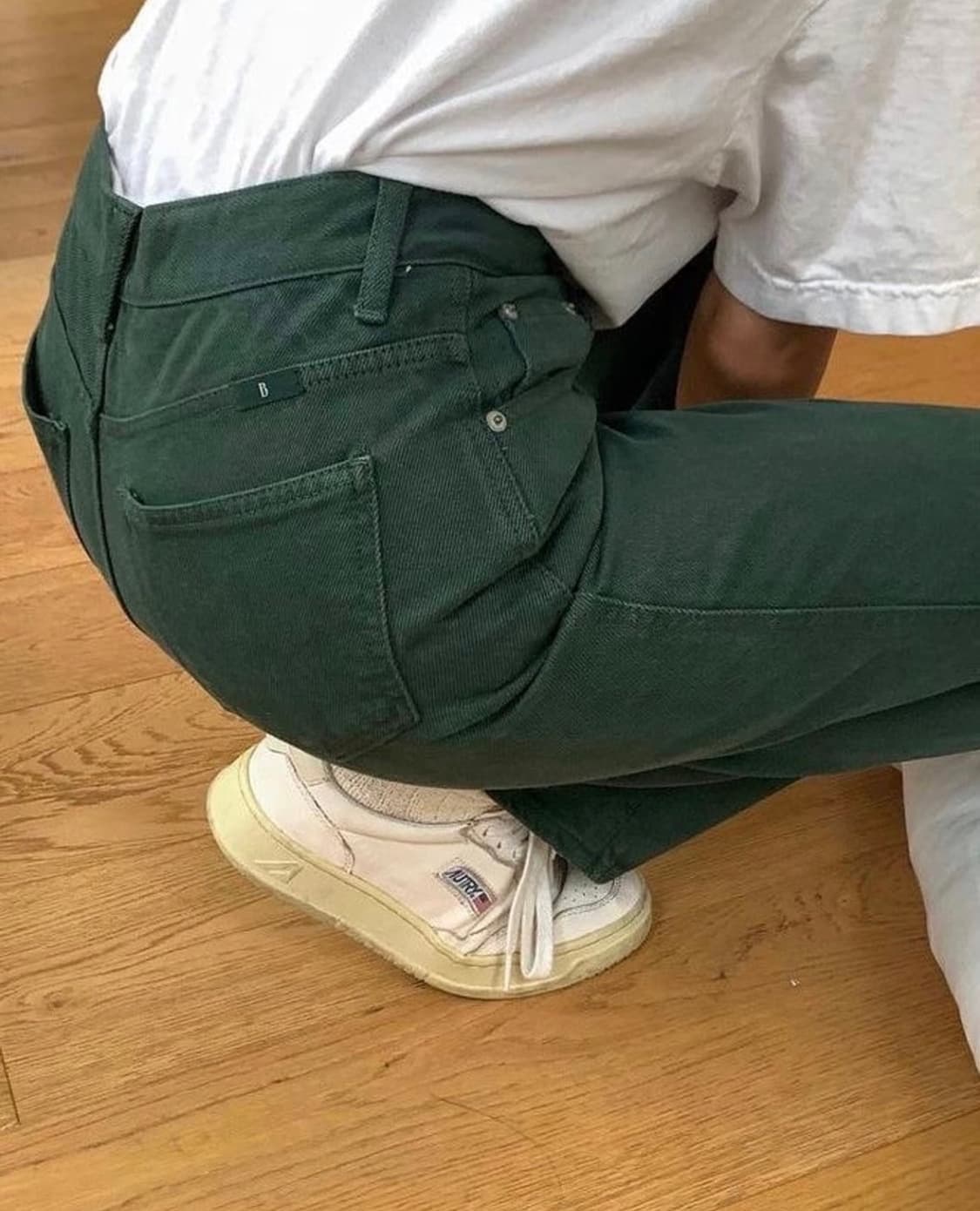 더 바넷 그린 볼리드 데님 팬츠 s 상품이미지4