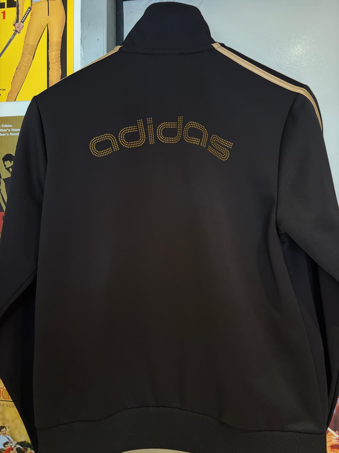 아디다스 블랙 골드 로고 트랙탑 져지 상품이미지4