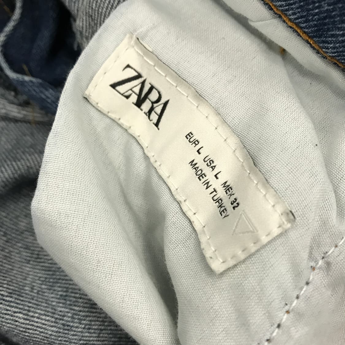 자라 플리츠 원턱 데님팬츠 [L사이즈] 상품이미지6