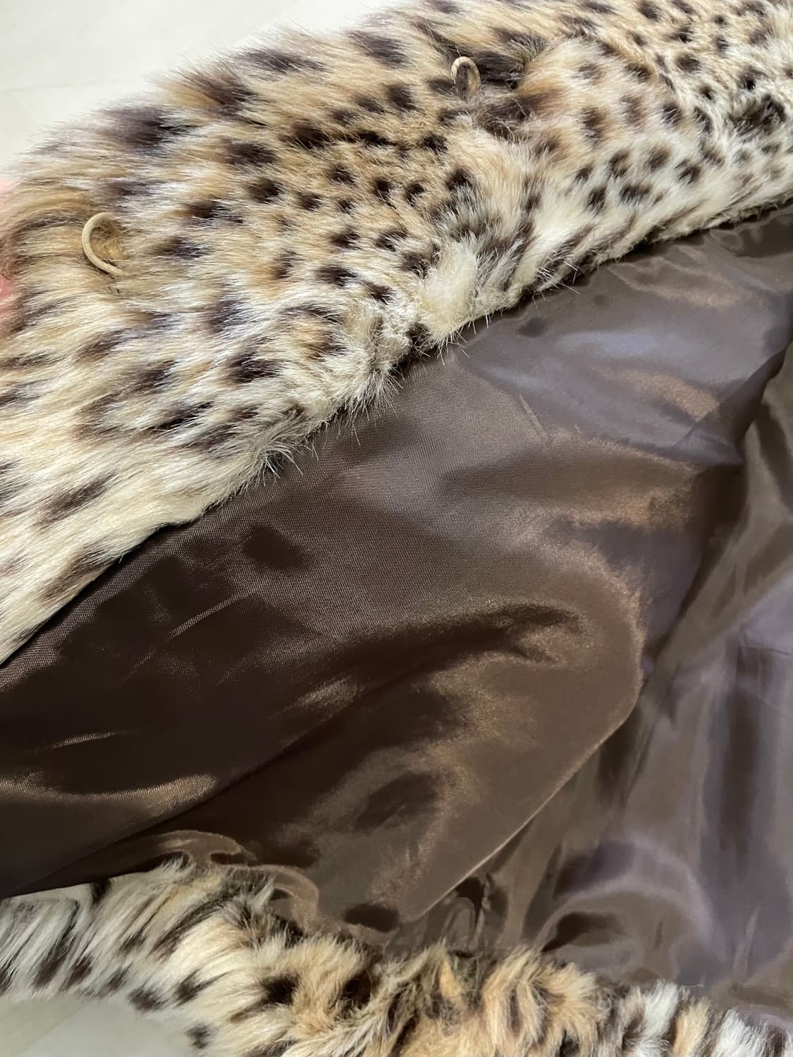 레오파드 퍼 자켓 코트 상품이미지2