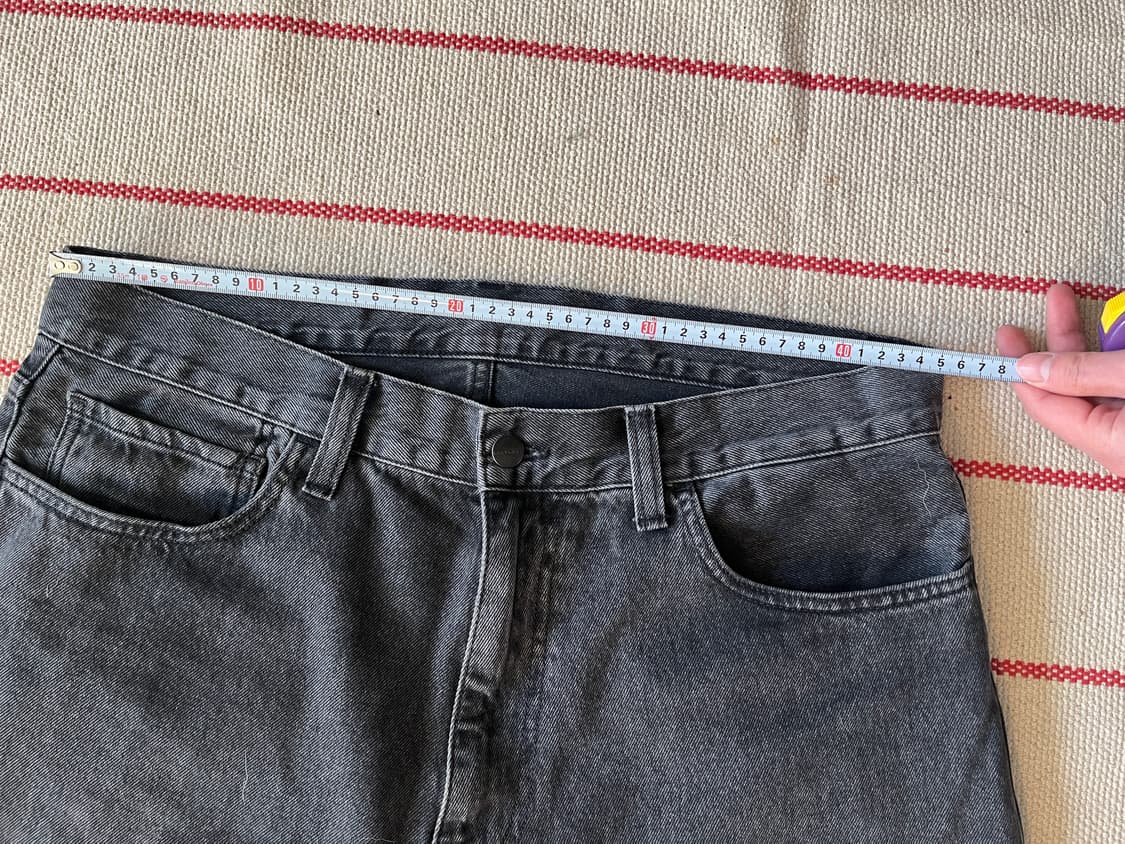 칼하트 WIP 흑청 데님팬츠 34 상품이미지3