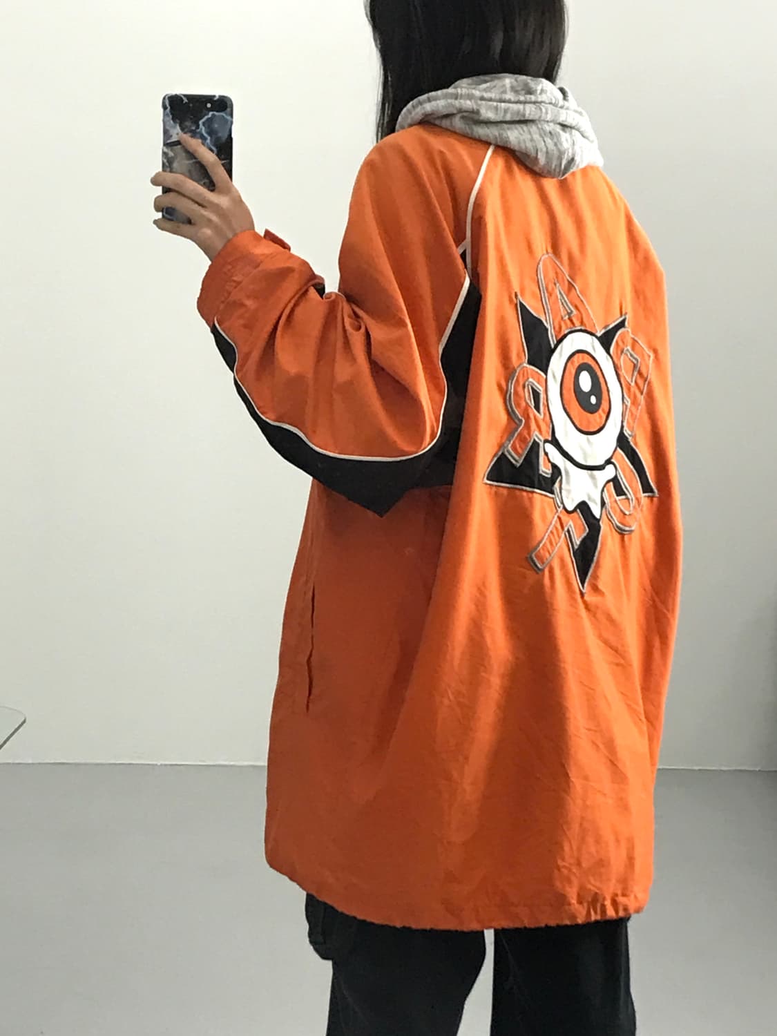 빈티지 오렌지 프린팅 자켓 상품이미지2