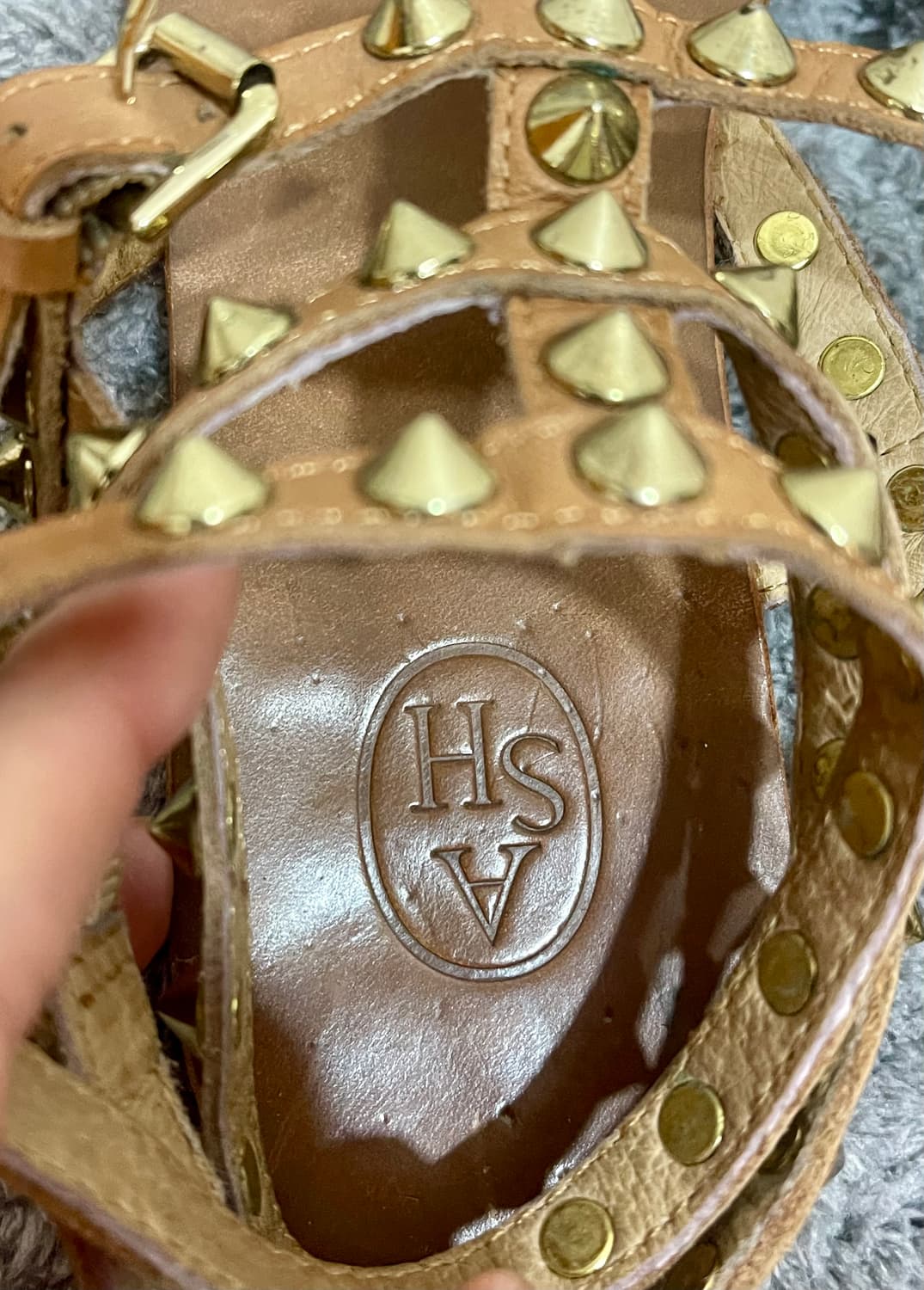 ASH 스터드 샌들 브라운/37사이즈 상품이미지4