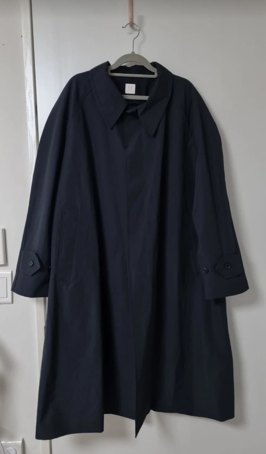 틀영 블랙 바바리 트렌치코트 상품이미지1