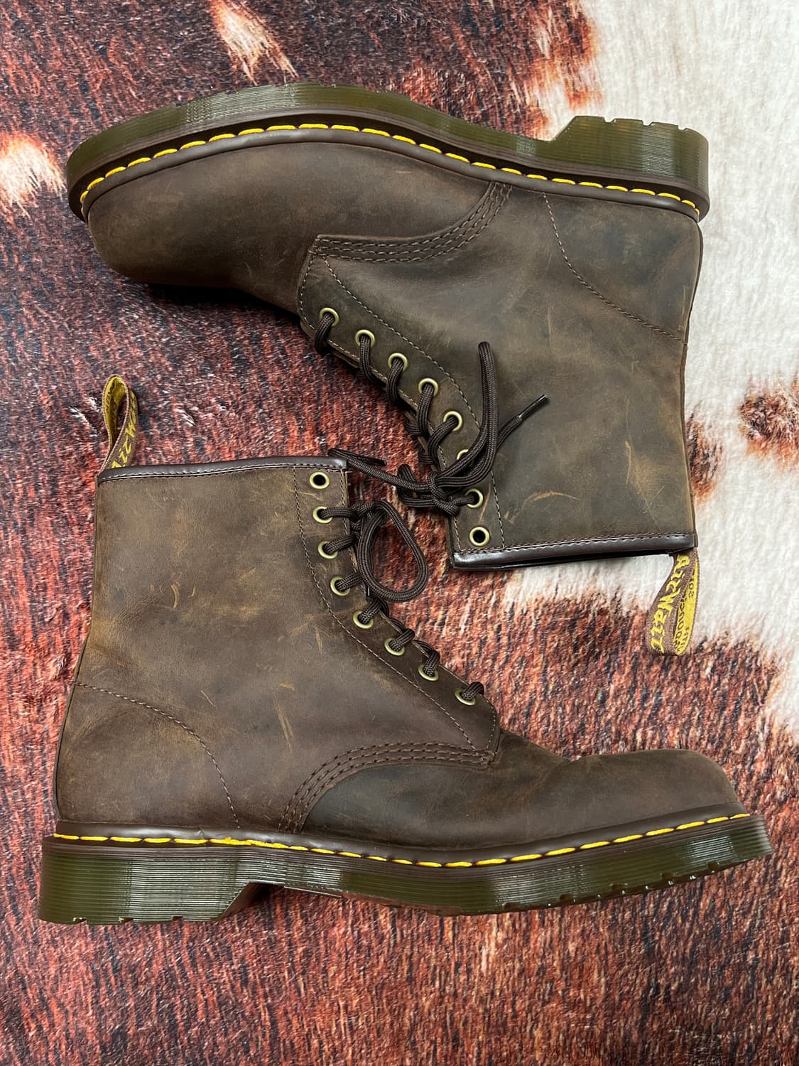 [280] 닥터마틴 1460 크레이지호스 8홀 워커 브라운 상품이미지2