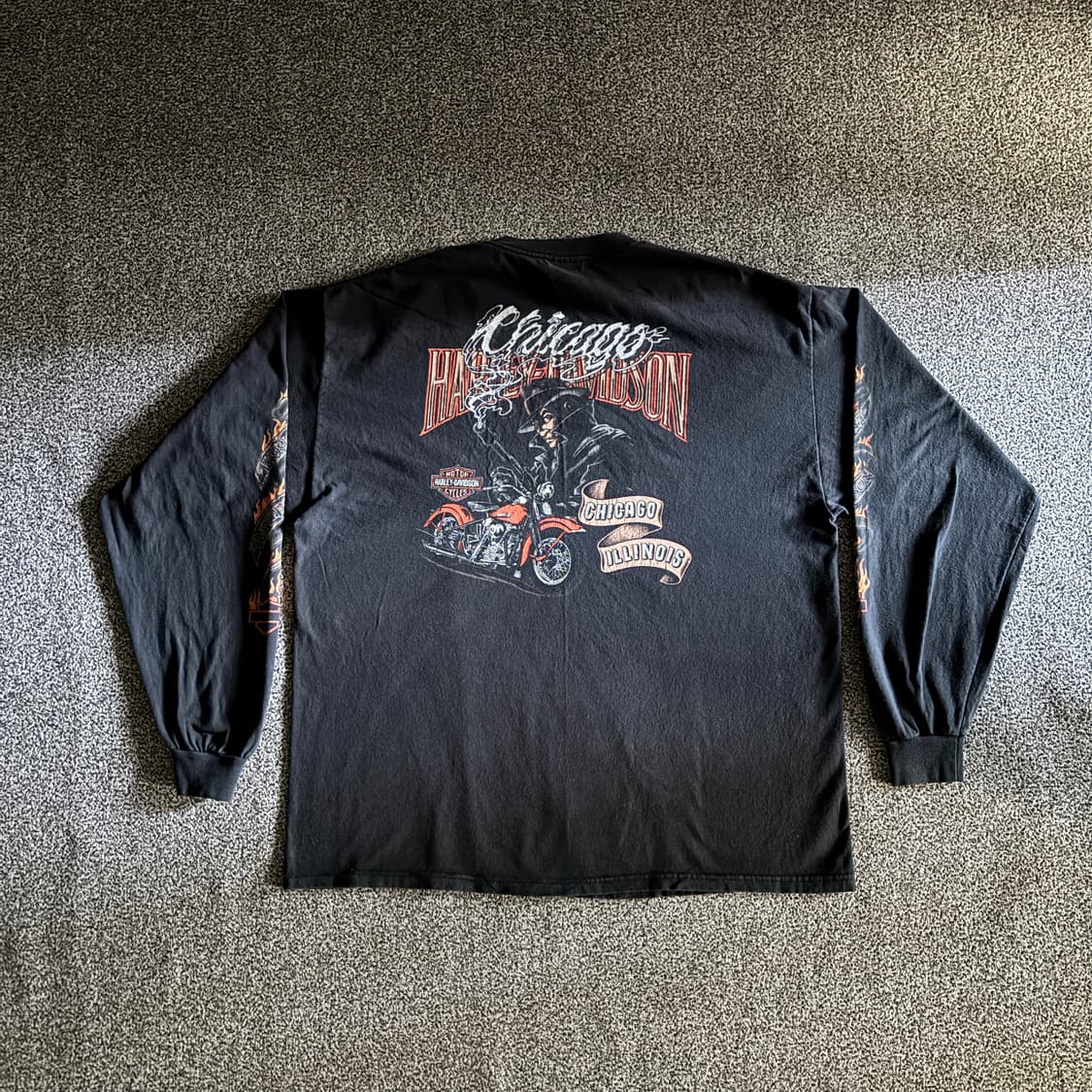 빈티지 할리데이비슨 플레임 롱슬리브 티셔츠 상품이미지4