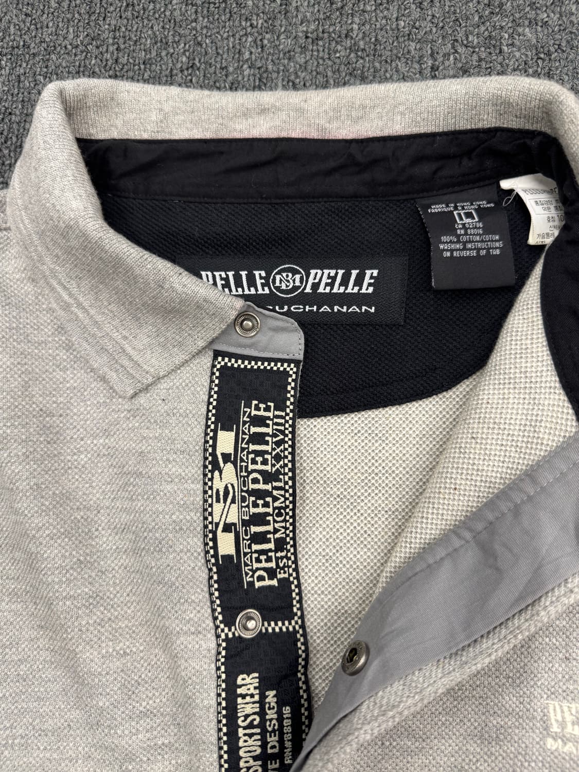 L)펠레펠레 빈티지 그레이 롱슬리브 카라티 상품이미지4