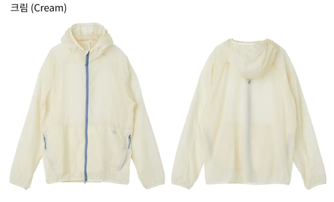 무브웜 러닝 에디션 바람막이 (cream) 상품이미지2
