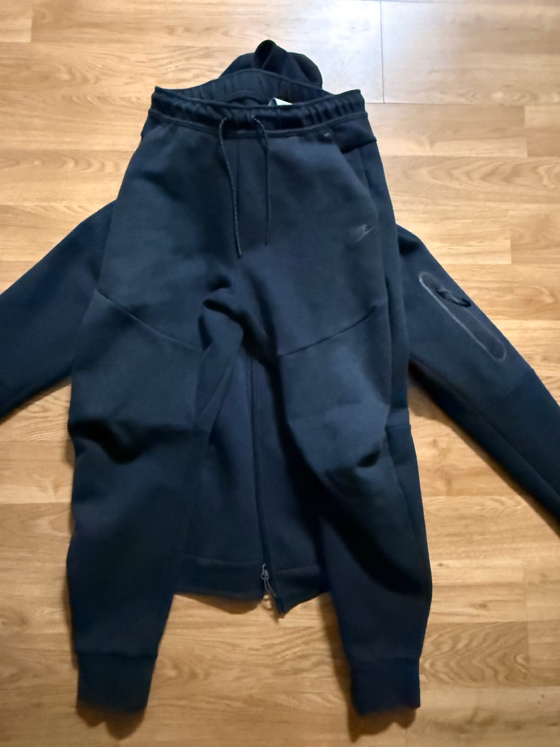 나이키 테크 플리스 테크팩 블랙 셋업 L 상품이미지2