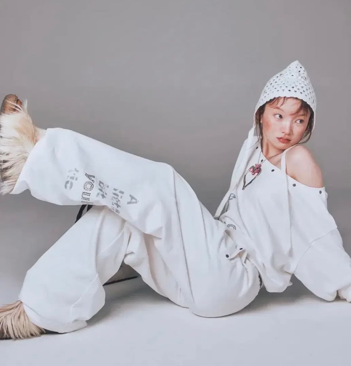 유희 Youhee 팬츠 화이트  상품이미지1