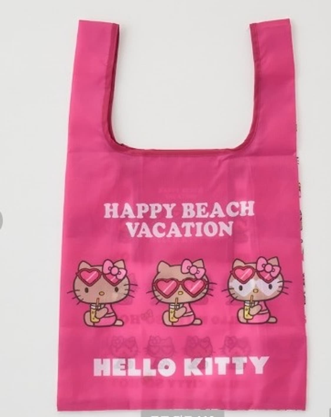 산리오 태닝키티 장바구니 핑크 접이식 에코백 상품이미지5
