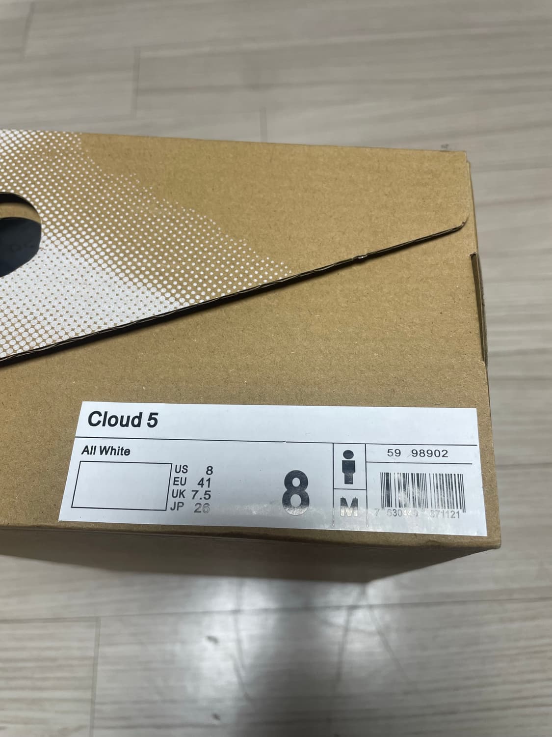 On Cloud 5 올화이트 260 새상품 상품이미지1