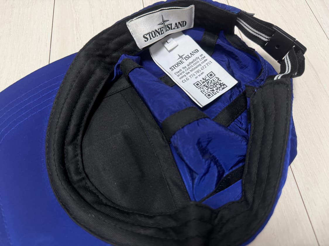 스톤아일랜드 캠프캡 블루 (stone island) 상품이미지4