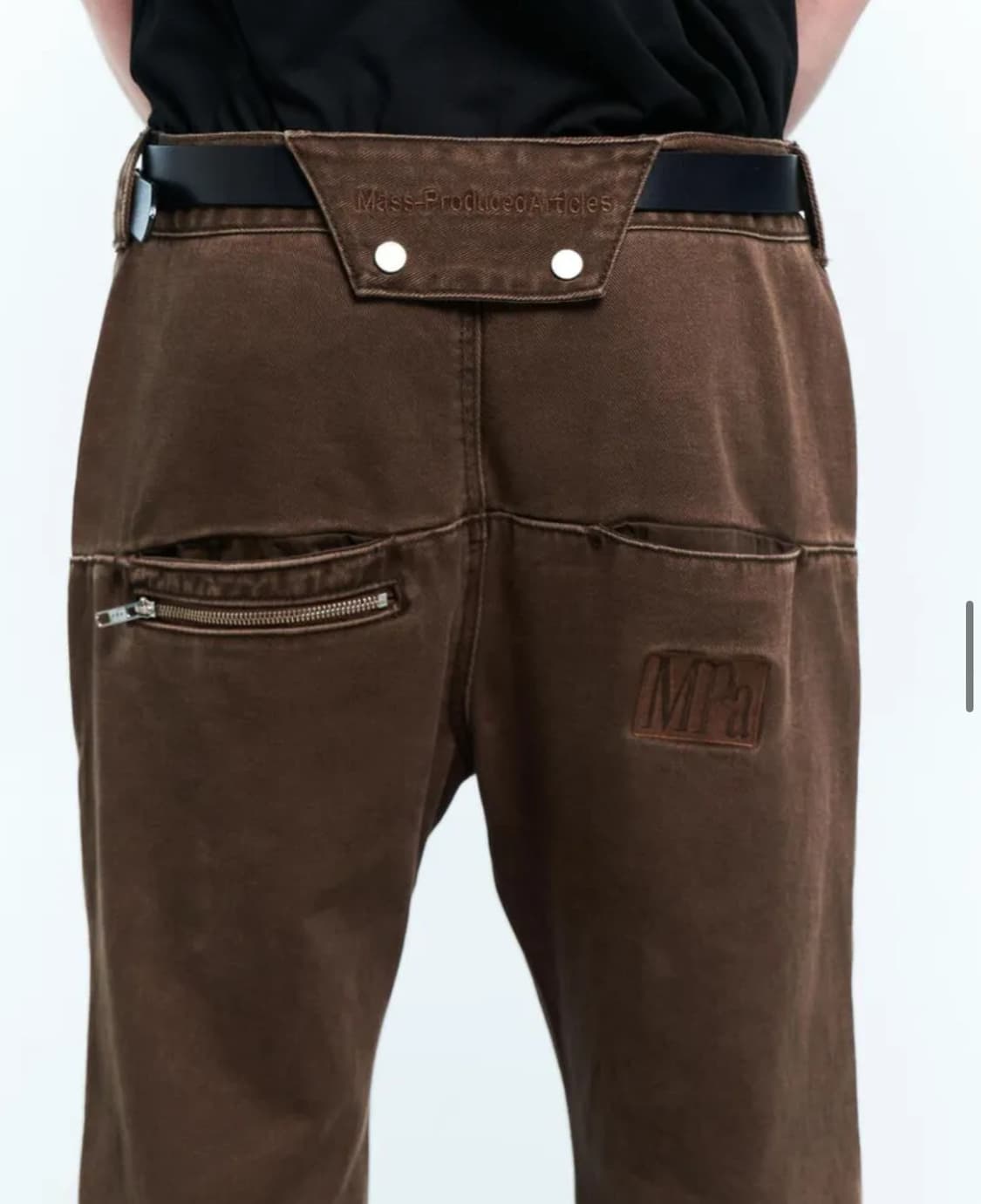 플라스틱 프로덕트 REVEALED POCKET PANTS (BROWN) 상품이미지3
