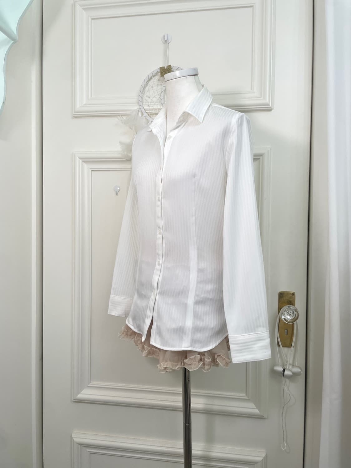 white basic line shirt(size-7) 상품이미지2
