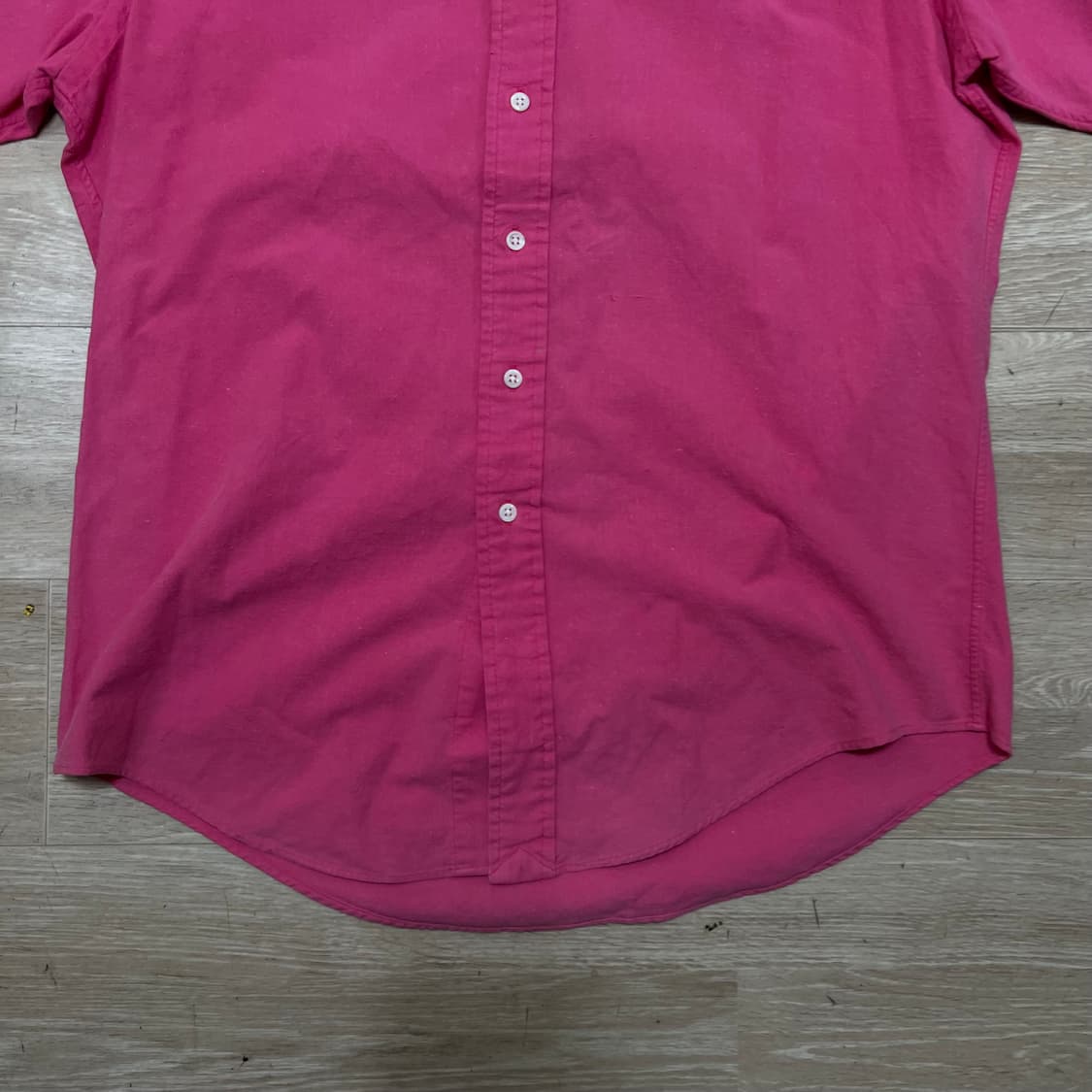 폴로 랄프로렌 여성 스몰포니 버튼다운 반팔 셔츠 [핑크] M/95 상품이미지3